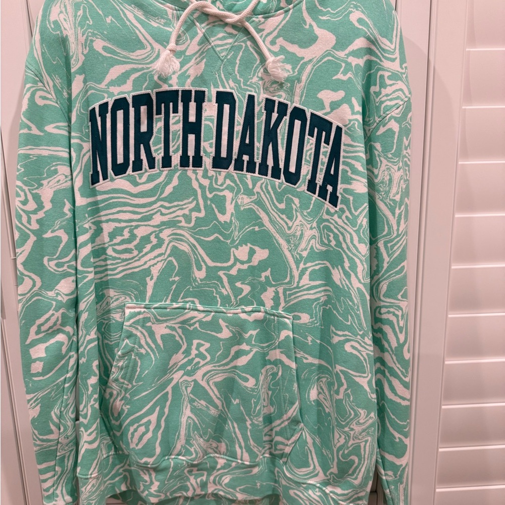 Champion Mint and White Hoodie